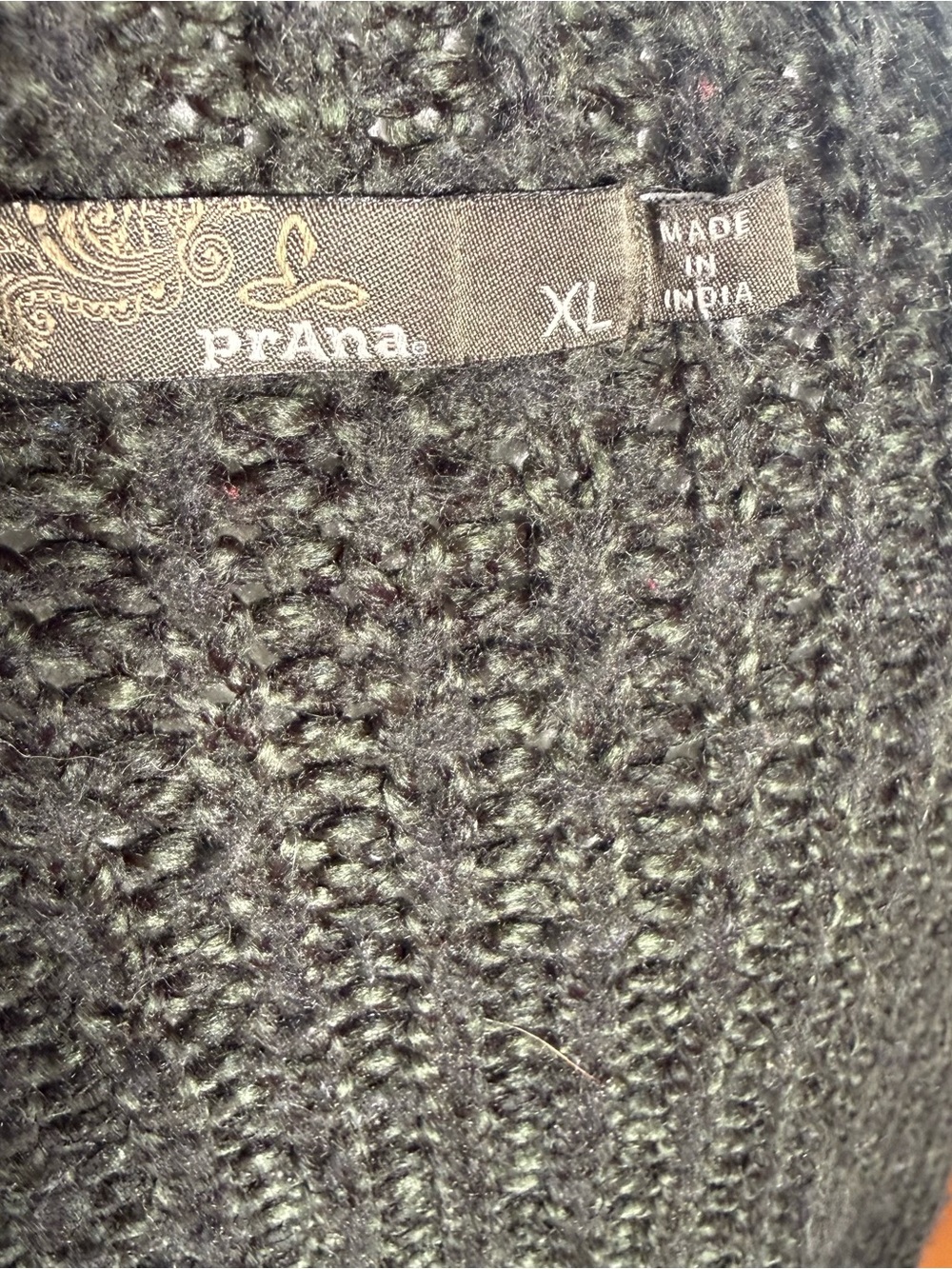 Prana Slate Grey Women’s  Chunky Knit Cardigan